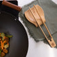 Burnished Bamboo Tongs with Serrated Teeth, 11-Inch