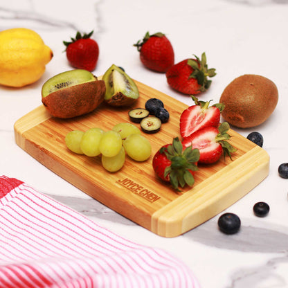 Medium Burnished Bamboo Cutting Board, 8x12 Inches