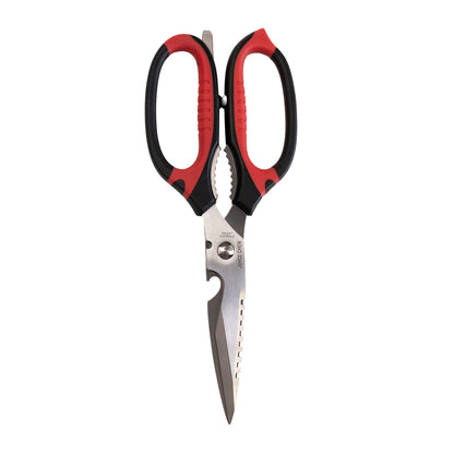 Joyce Chen Deluxe Multi-Use Kitchen Shears, 9" w/ Red & Black Handles