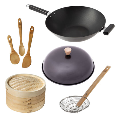Professional Series Nonstick 14" Wok Bundle, 5 piece