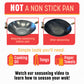 Professional Series 14-Inch Carbon Steel Flat Bottom Wok with Phenolic Handles