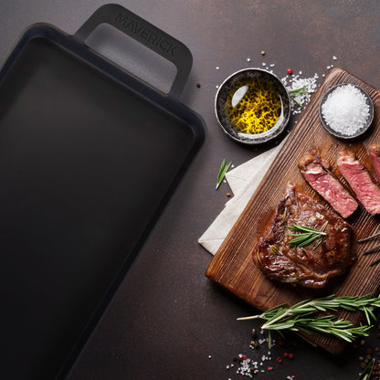 22-Inch Preseasoned Carbon Steel Griddle