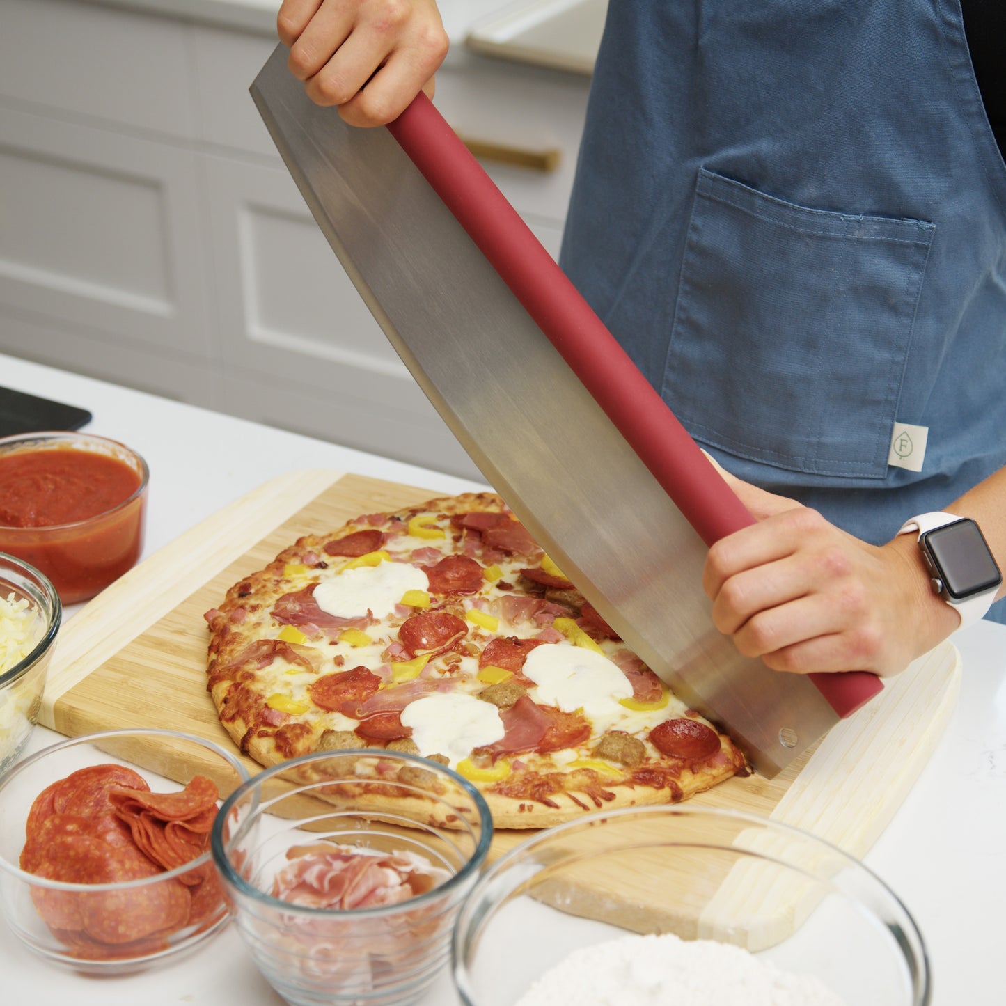 Pizza Rocker with Comfort Grip Handle, 18-Inch