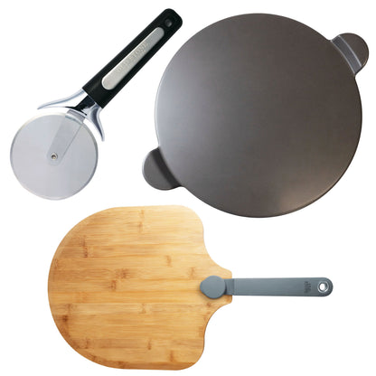Glazed Pizza Stone Set