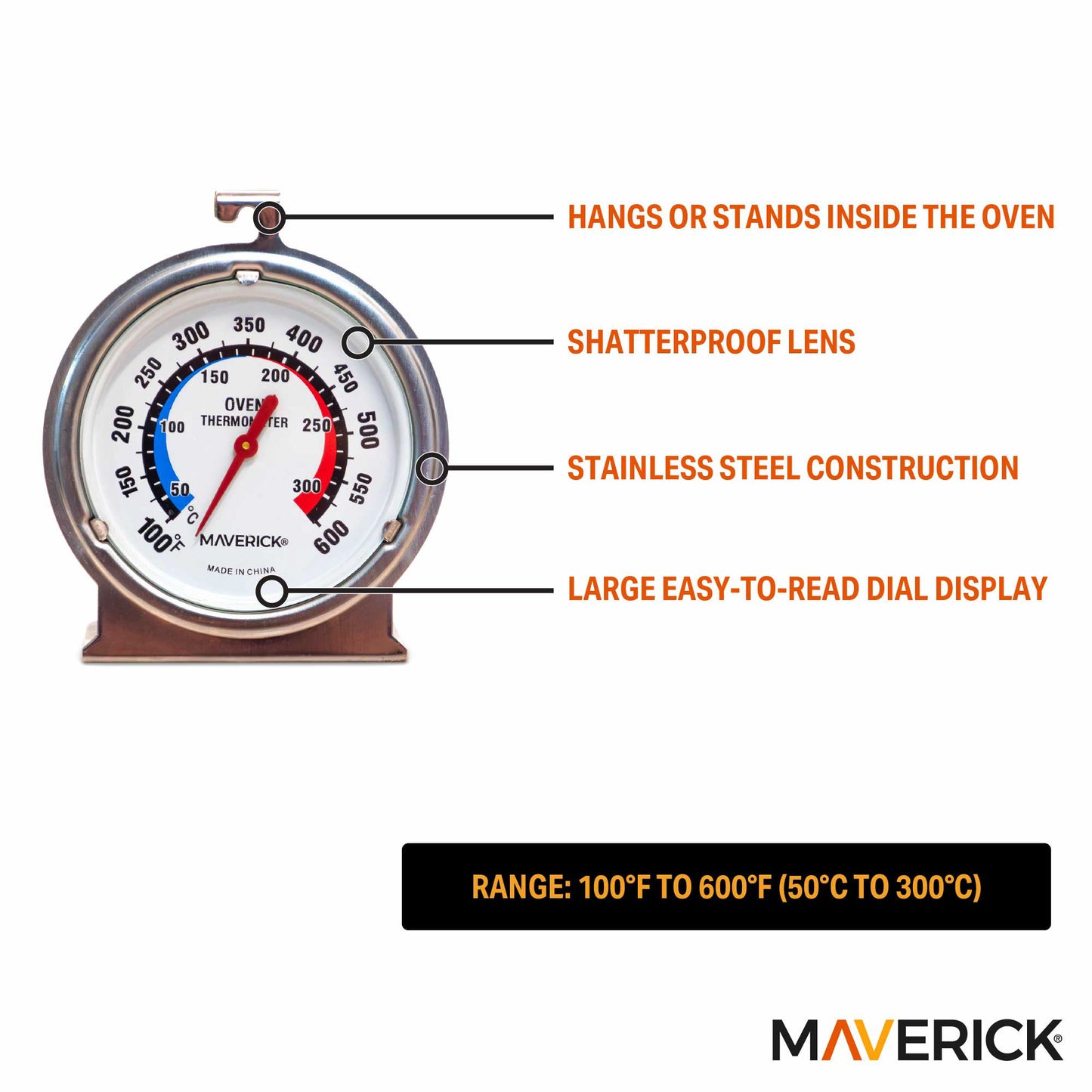 Large Dial Oven Thermometer