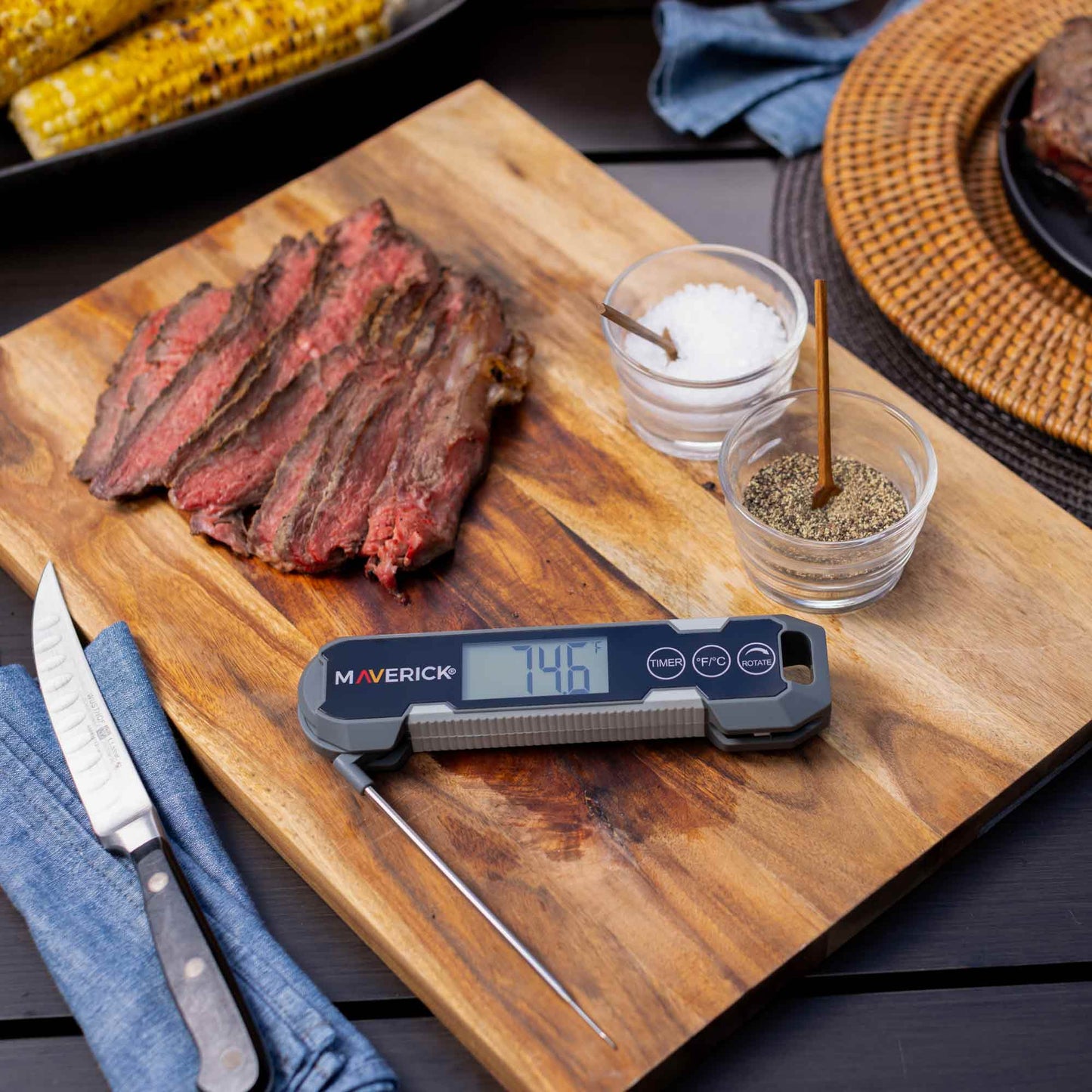 Temp & Time Thermocouple Instant Read Thermometer