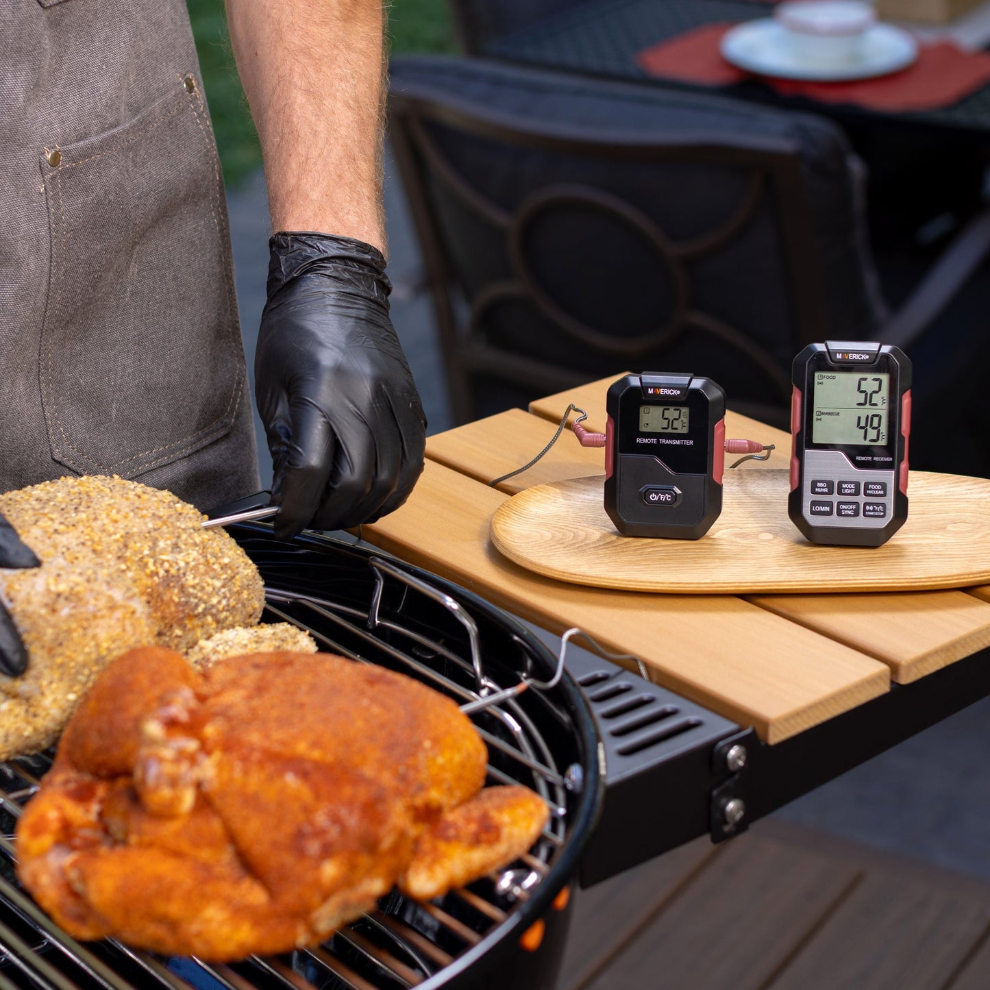 Extended Range Professional Wireless Thermometer and Timer, Dual Probe