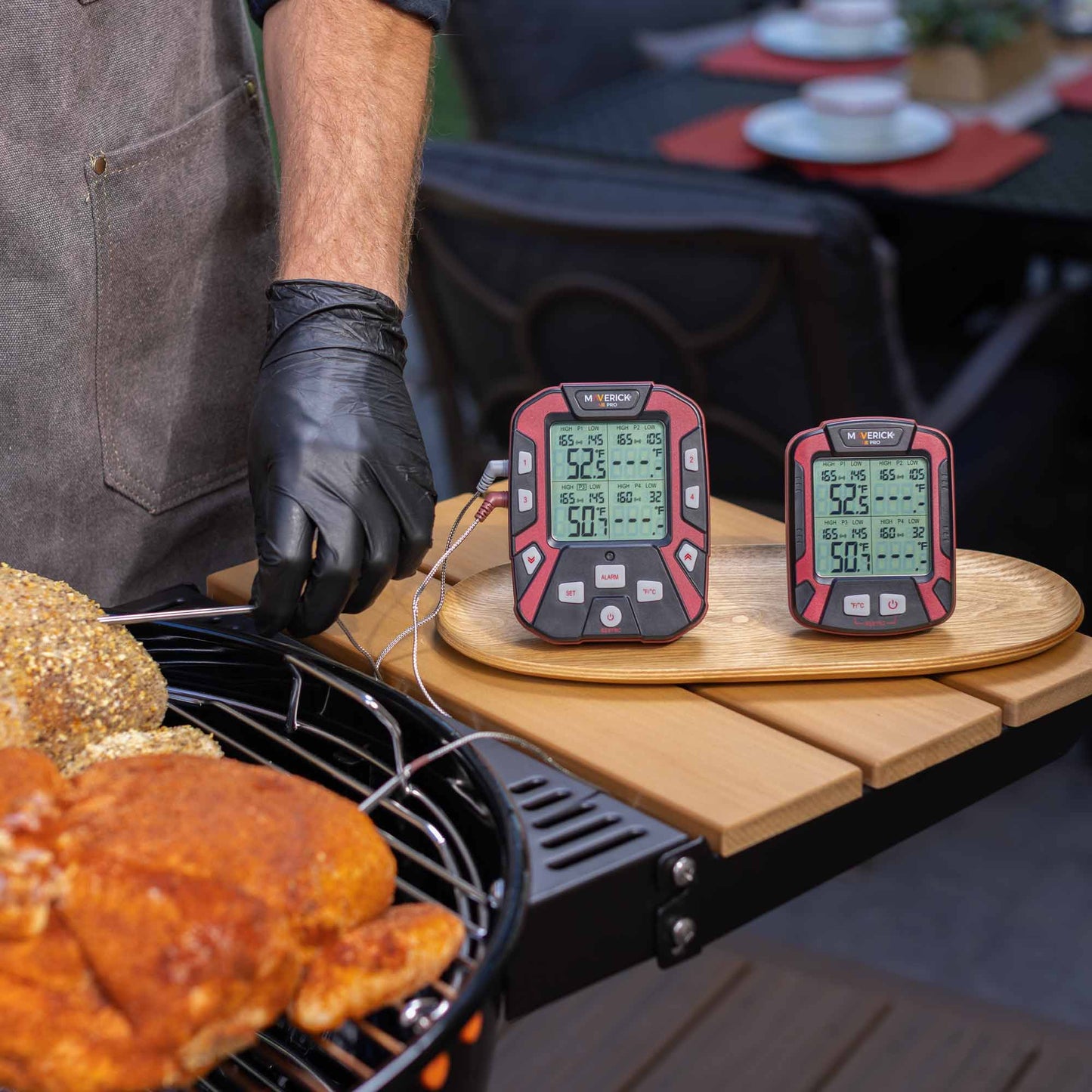 Extended Range Professional Wireless Thermometer, Four Probe