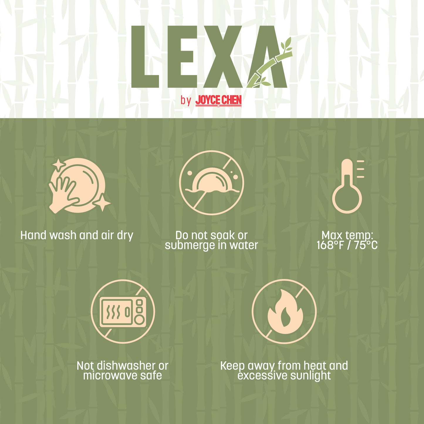 Lexa Bamboo Serving Tray w/ Handles, 16 Inch