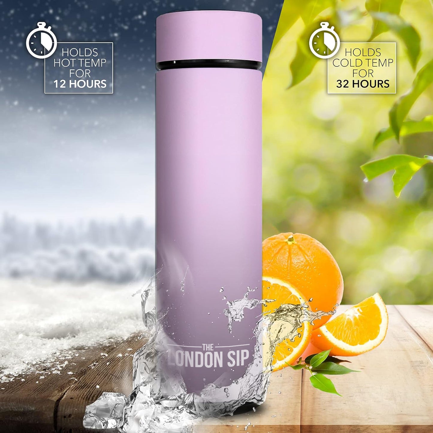 Tea Infuser Bottle 2-Pack, 16 Ounce