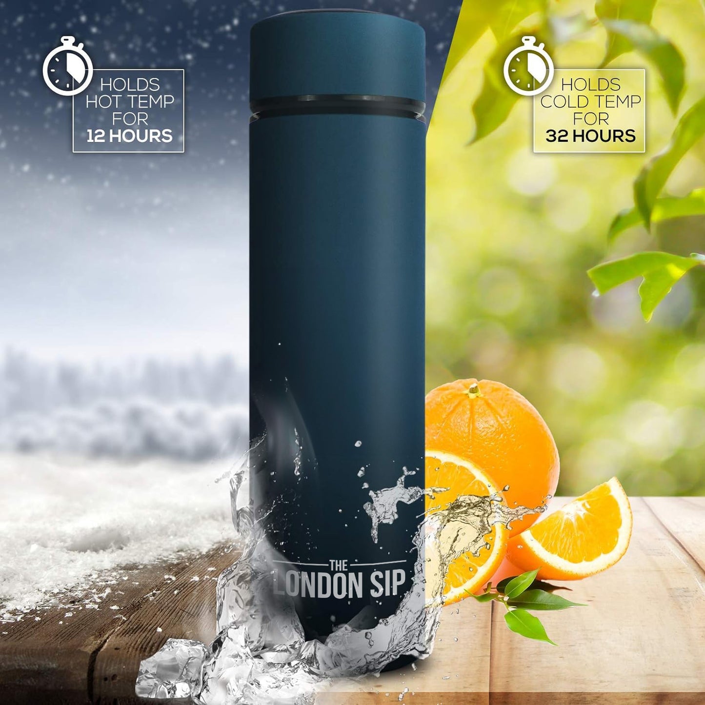 Tea Infuser Bottle 2-Pack, 16 Ounce