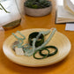 Lexa Bamboo Footed Plate, 12 Inch