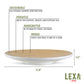 Lexa Bamboo Footed Plate, 12 Inch
