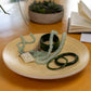 Lexa Bamboo Footed Plate, 12 Inch