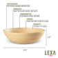 Lexa Bamboo Salad Bowl, 12 Inch
