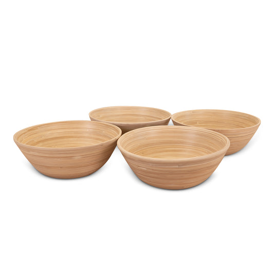 Lexa Bamboo Salad Bowl Set, 8 Inch