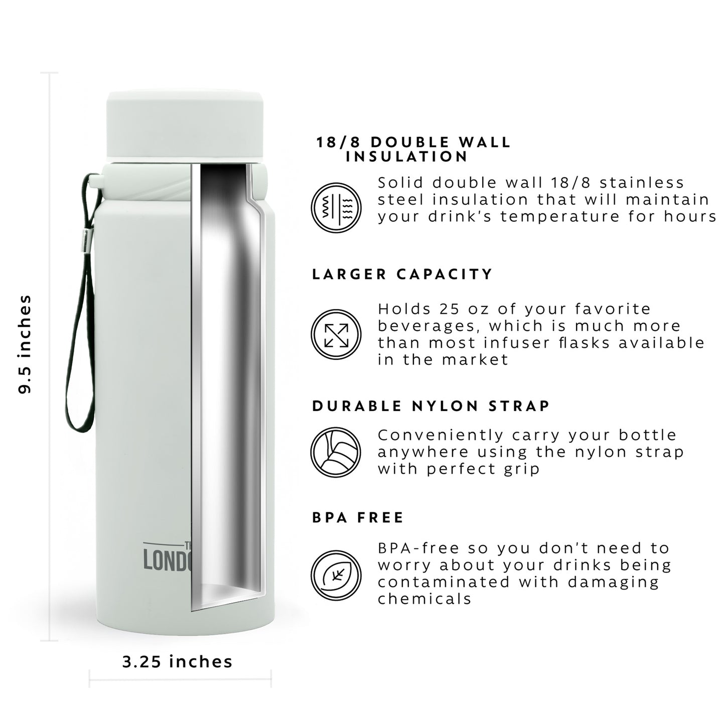 Tea Infuser Bottle - 25 Ounce