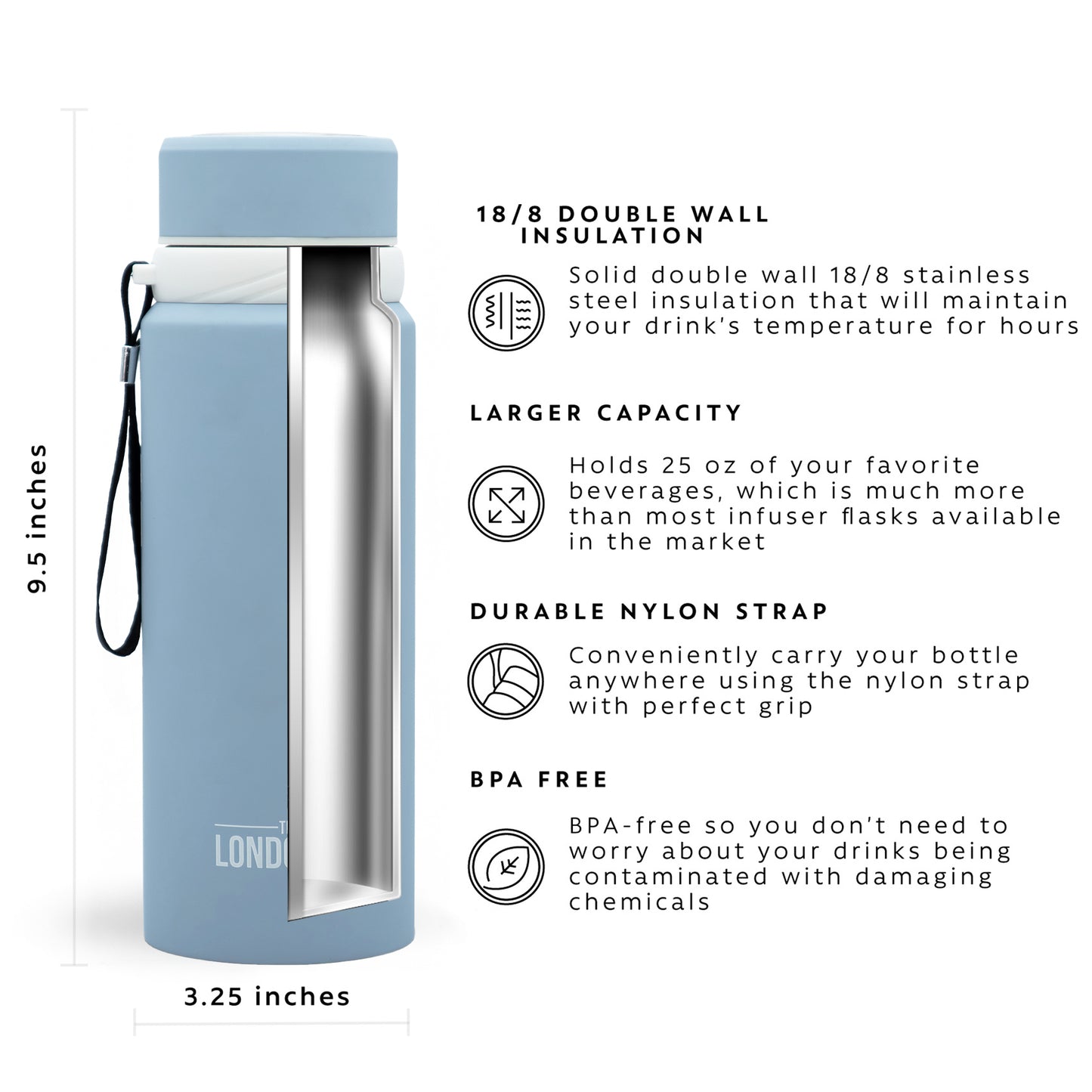 Tea Infuser Bottle - 25 Ounce