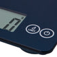 A closeup photo of an ARTI Digital Kitchen Scale display and touch sensitive buttons.