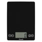 A photo of a black obsidian color ARTI Digital Kitchen Scale on a white background.