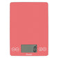 A photo of a desert rose color ARTI Digital Kitchen Scale on a white background.