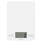 A photo of a frost white color ARTI Digital Kitchen Scale on a white background.