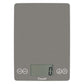 A photo of a grey storm color ARTI Digital Kitchen Scale on a white background.