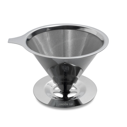 Stainless Steel Reusable Filter & Coffee Dripper, 1-4 Cup