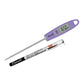A photo of a purple DH1 Gourmet Digital Thermometer on a white background