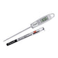 A photo of a silver DH1 Gourmet Digital Thermometer on a white background