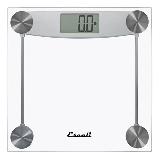 Clear Glass Bathroom Scale - Square