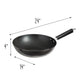 Professional Series 12-Inch Carbon Steel Excalibur Nonstick Stir Fry Pan with Phenolic Handle