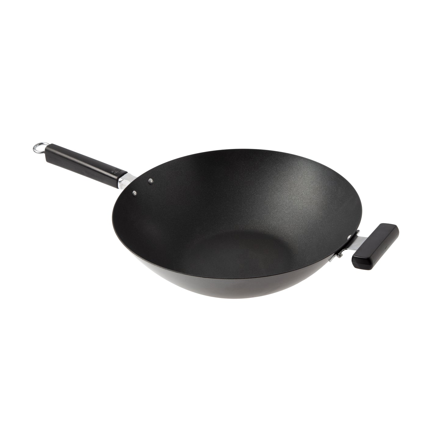 Round Bottom Wok 32cm Pre-Seasoned Carbon Steel Wok No Chemical Coating  Traditional Woks for Gas Cooktops Nonstick
