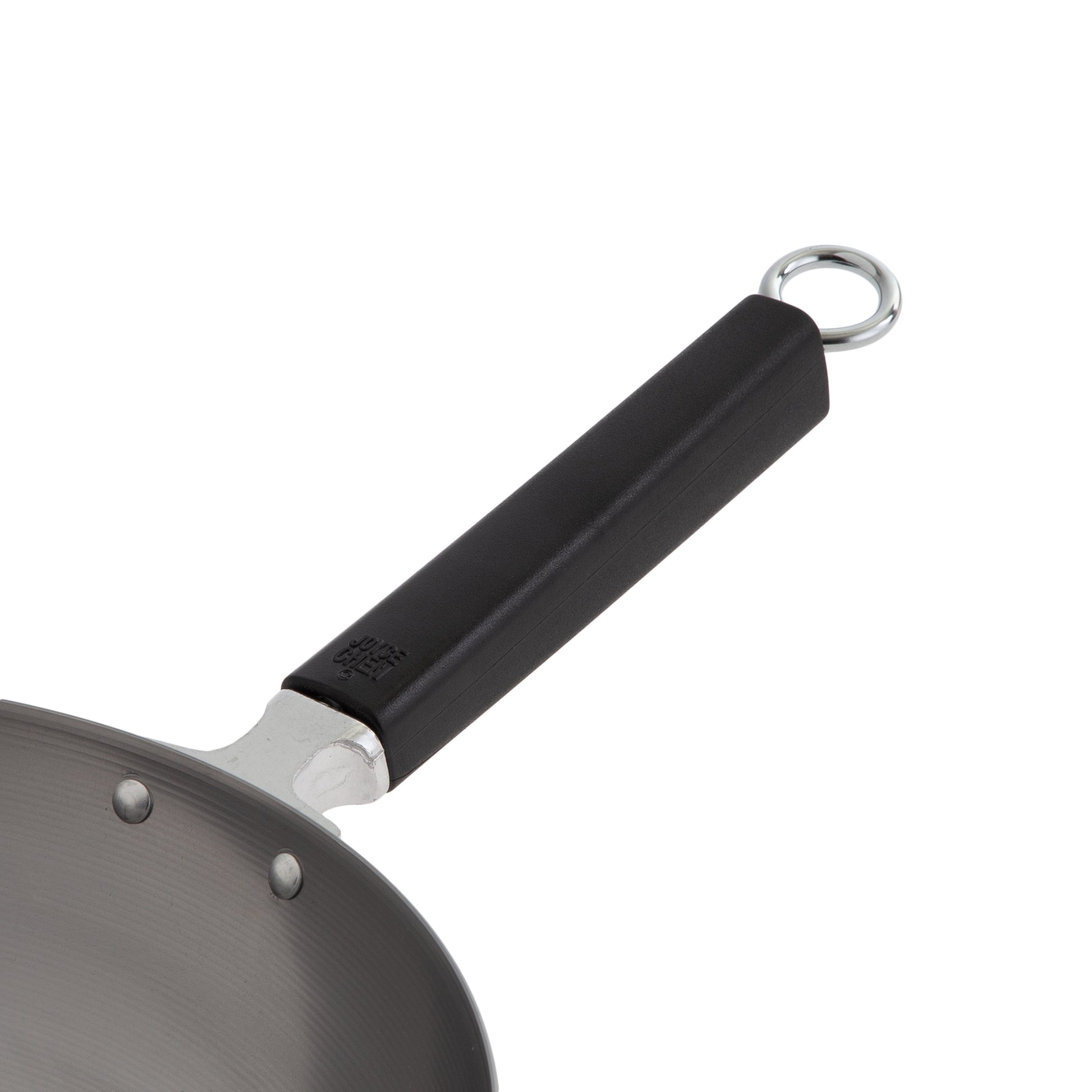 Joyce Chen Professional Series 12-Inch Carbon Steel Excalibur Nonstick Stir  Fry Pan with Phenolic Handle — Las Cosas Kitchen Shoppe