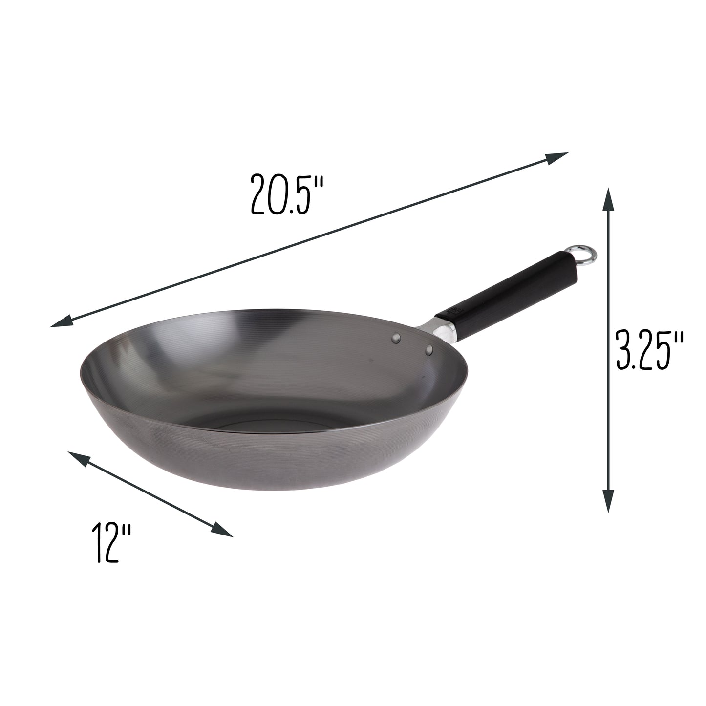 Professional Series 12-Inch Carbon Steel Stir Fry Pan with
