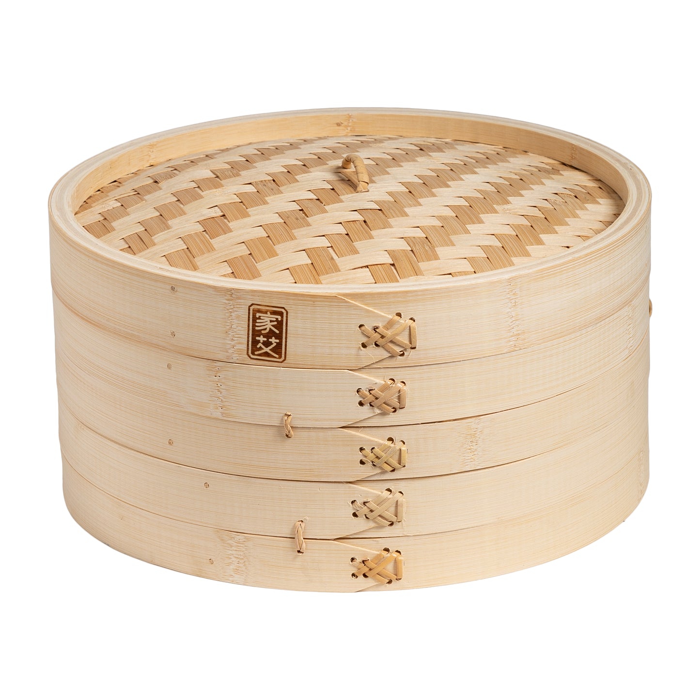 2-Tier Bamboo Steamer Baskets, 12-Inch