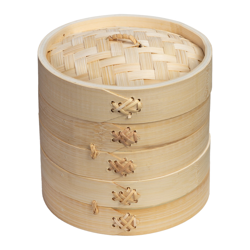 2Tier Bamboo Steamer Baskets, 6Inch KitchenSupply