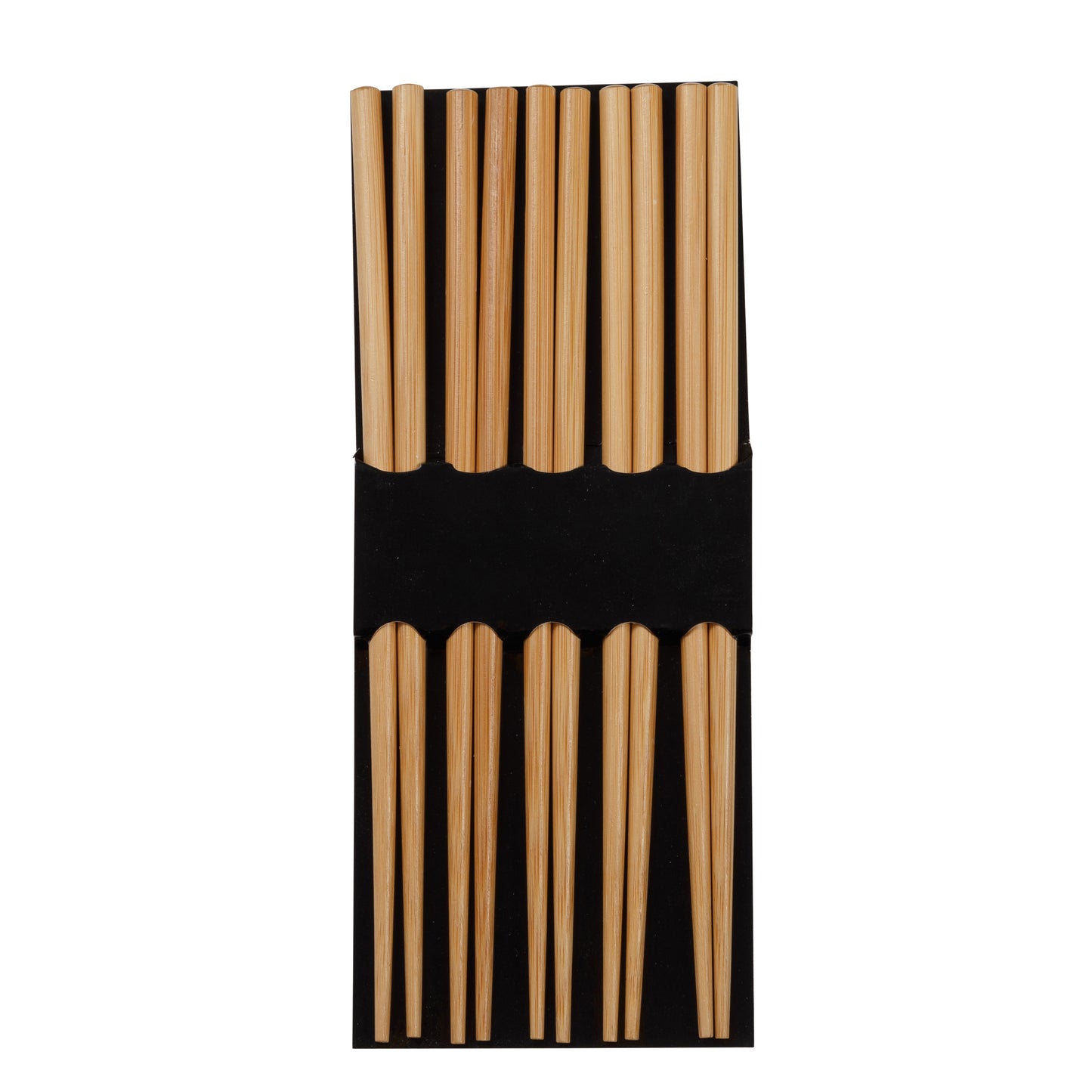 Reusable Burnished Bamboo Chopsticks Set, 5 Pair