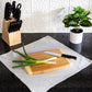 Medium Burnished Bamboo Cutting Board, 8x12 Inches