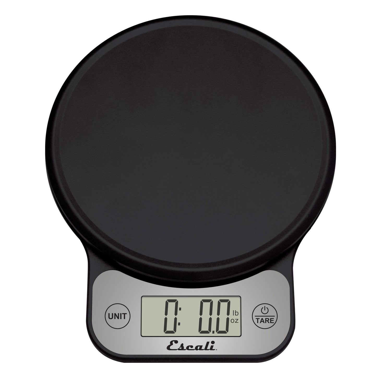 A photo of a black Telero Digital Kitchen Scale on a white background.